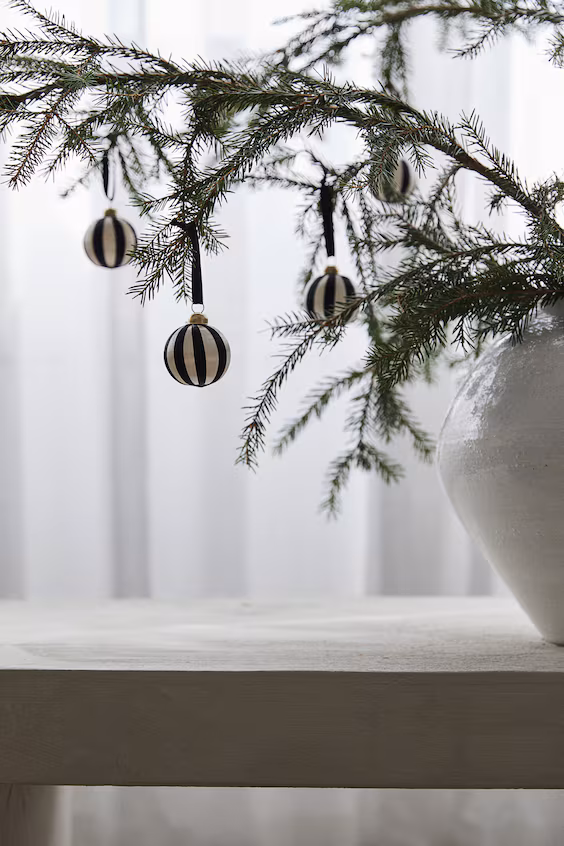 Пакет из 6 маленьких новогодних шариков