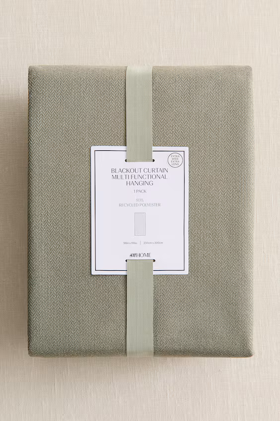 Набор из 1 шторы с прослойкой длинной и широкой