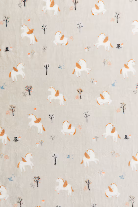 Плед из флиса с узором