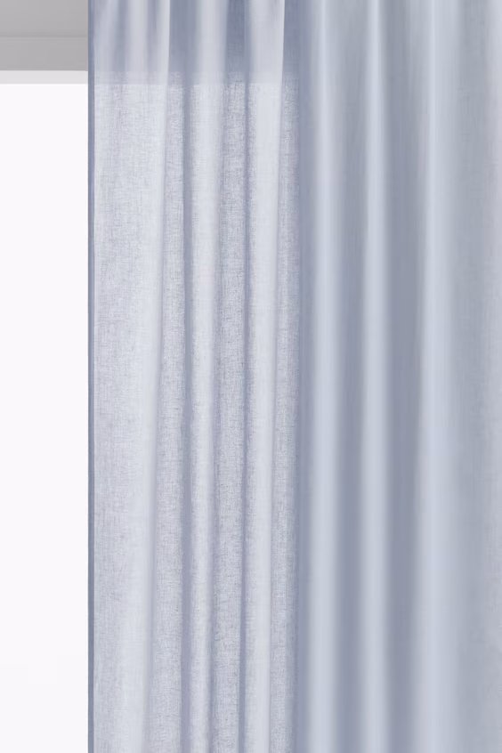 Набор из 2 занавесок из смеси льна