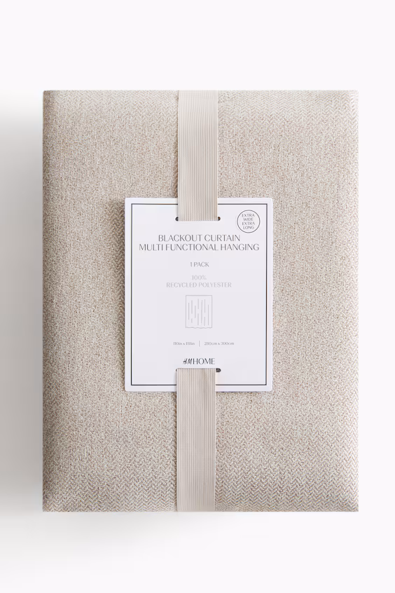 Набор из 1 плотного и длинного занавеса