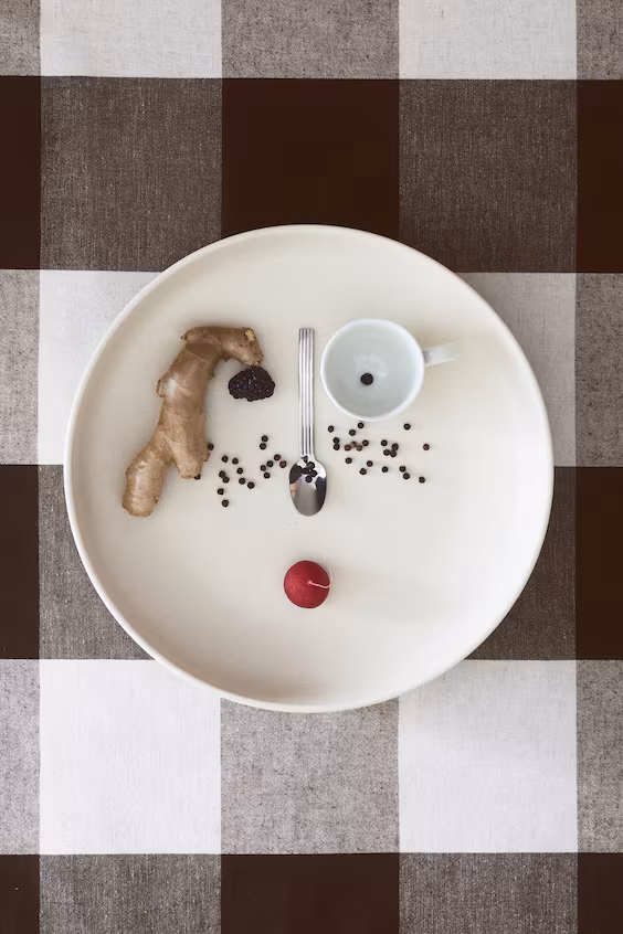 Скатерть из смесового льна