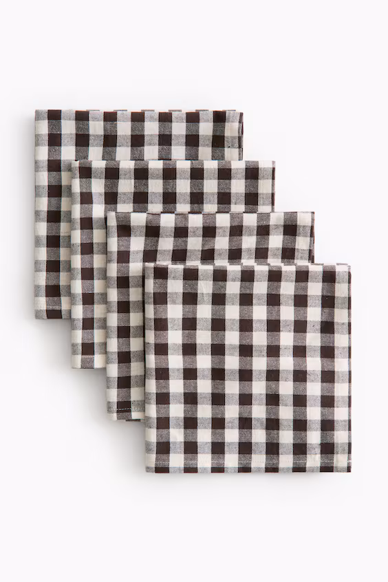 Пакет из 4 салфеток из хлопка