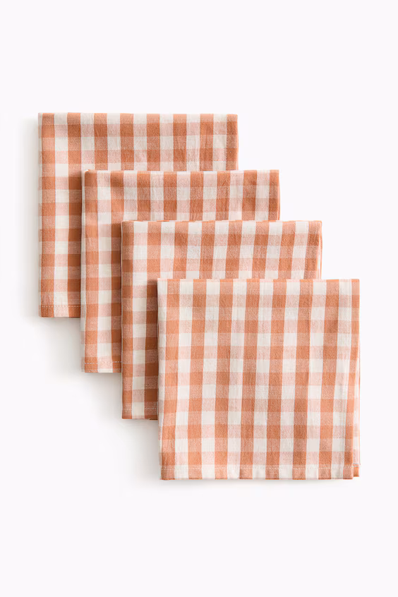 Пакет из 4 салфеток из хлопка