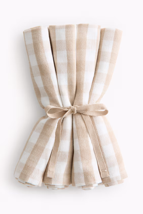 Пакет из 4 салфеток из хлопка