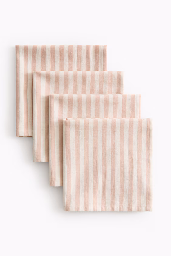 Набор из 4 тканевых салфеток