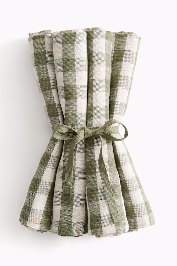 Набор из 4 салфеток из хлопка