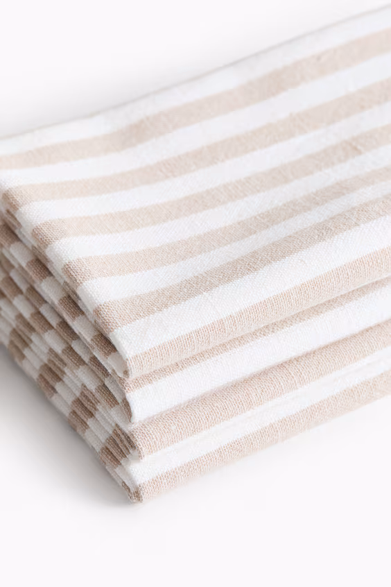 Набор из 4 хлопковых салфеток