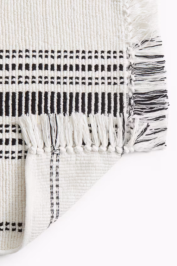 Тапочки для домашнего обихода из хлопка с бахромой