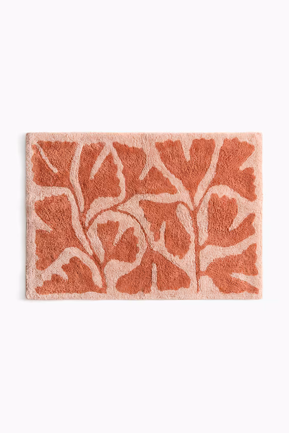 Тюфтинговый коврик для ванной комнаты из хлопка