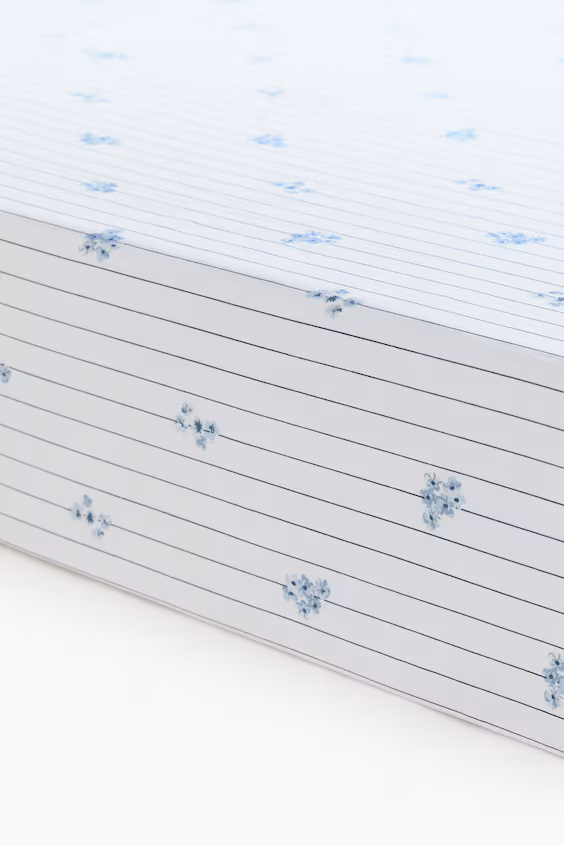 Пододеяльник из хлопковой ткани с принтом