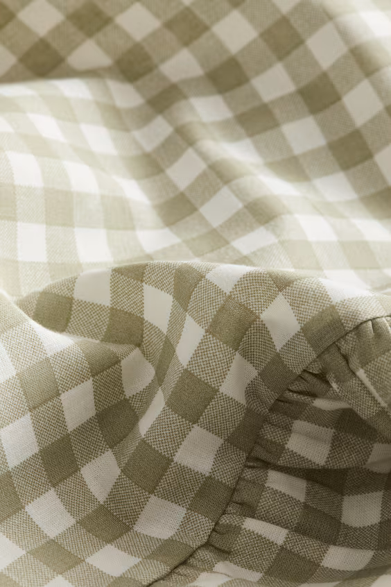 Наволочка из хлопка с оборками