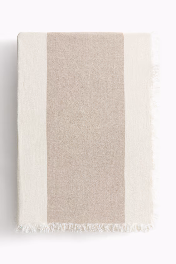 Одеяло из хлопка в полоску