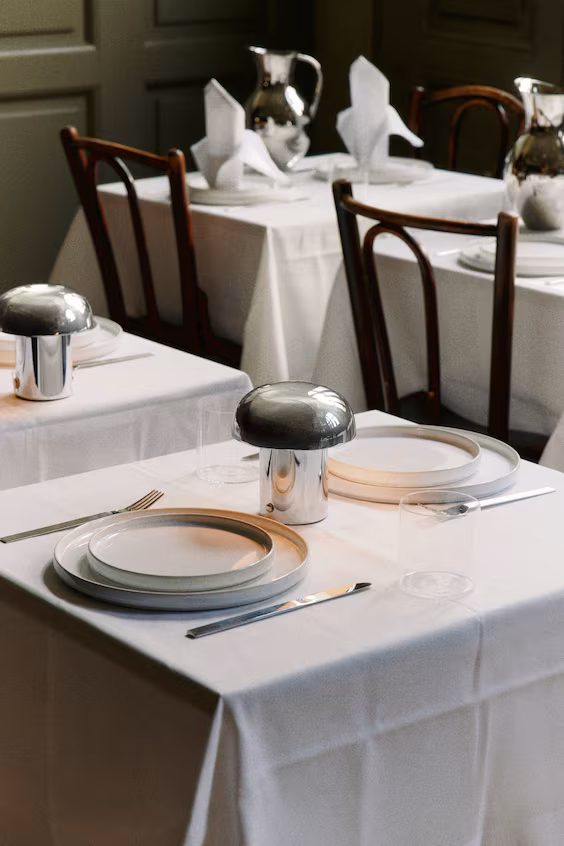 Набор из 2 средних тарелок из греса