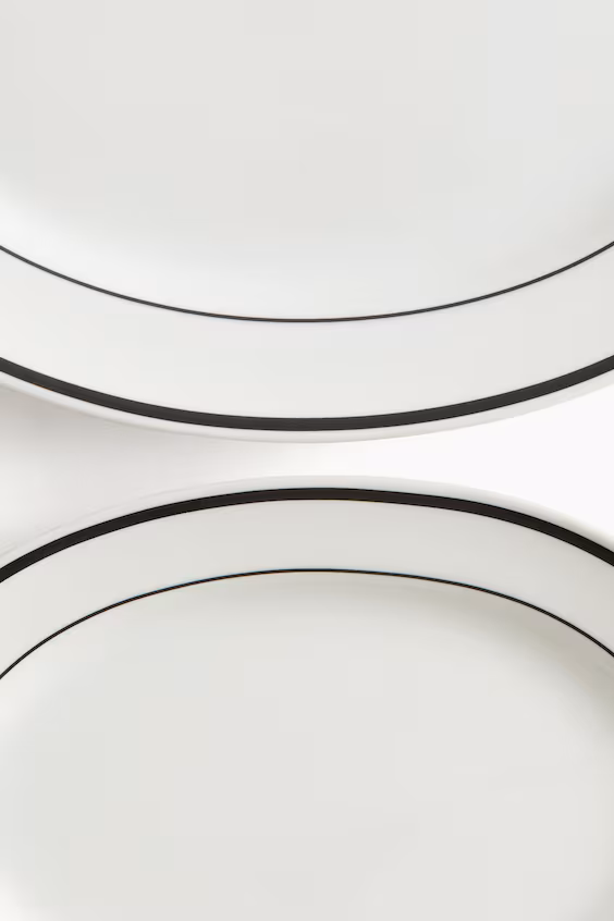 Набор из 2 подносов из фарфора