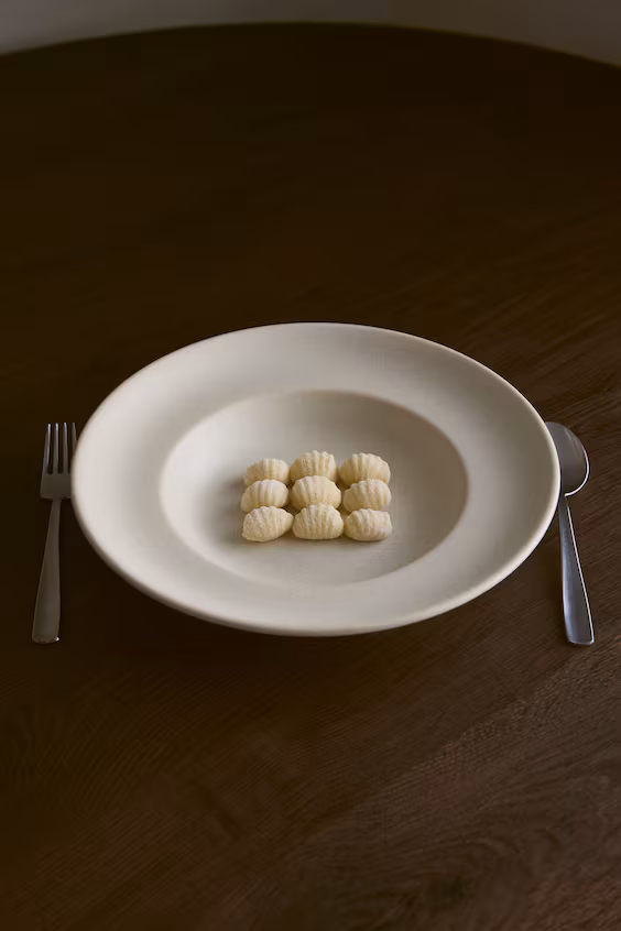 Набор из 2 глубоких тарелок с реактивным глазурью