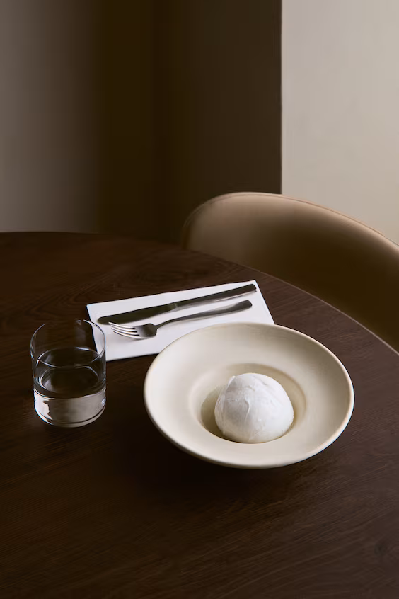 Набор из 2 мелких глубоких тарелок с глазурью