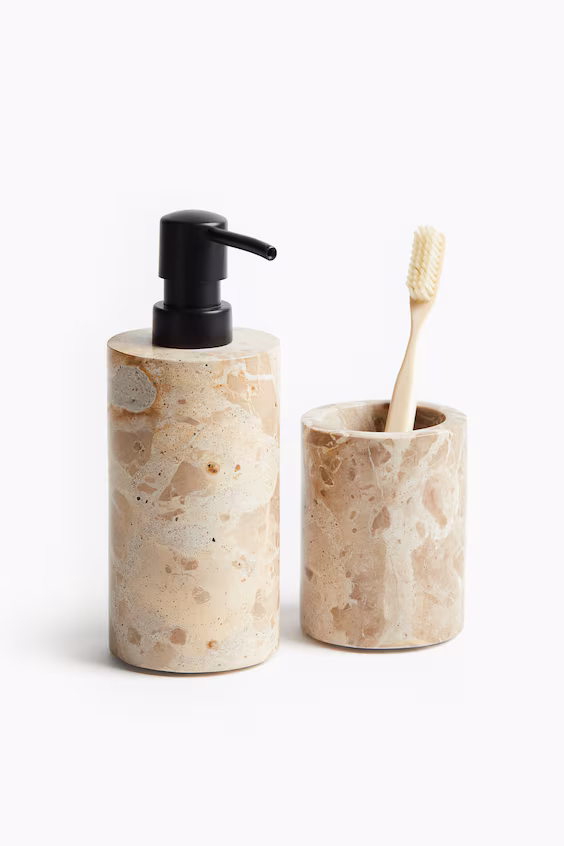 Диспенсер для жидкого мыла из мрамора