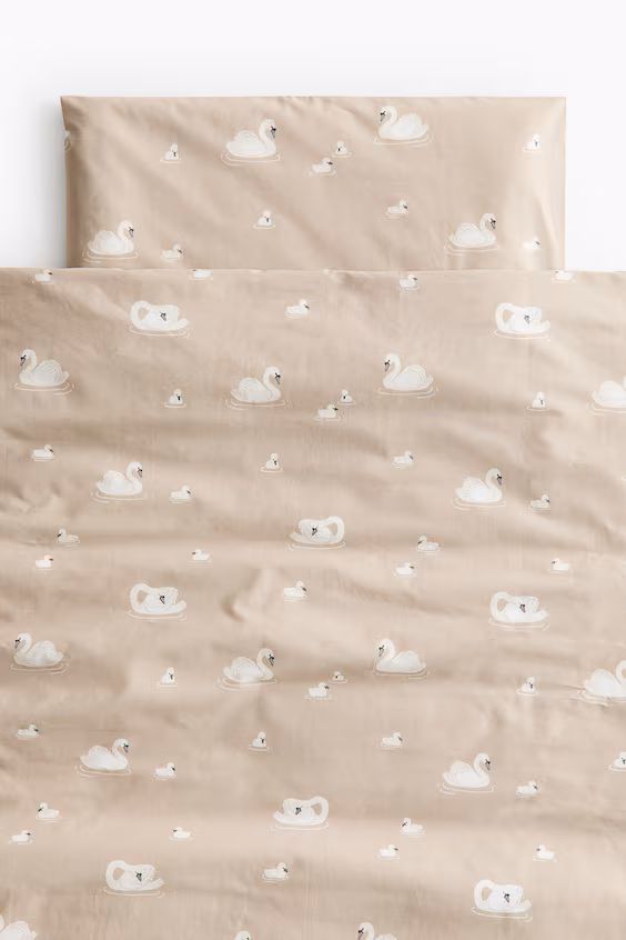 Комплект наволочек на одеяло для детской кроватки из хлопка