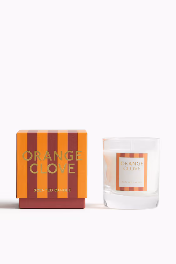 Ароматическая свеча в стеклянном контейнере