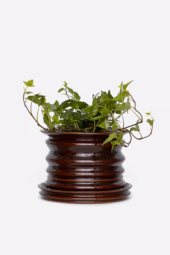 Керамическая ваза диаметром 16 см