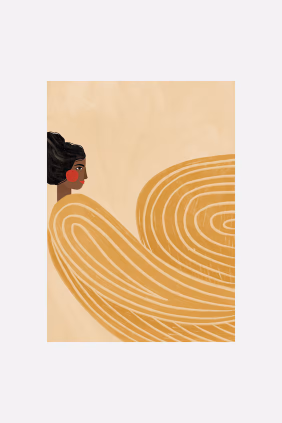 Bea muller - женщина с жёлтыми полосками