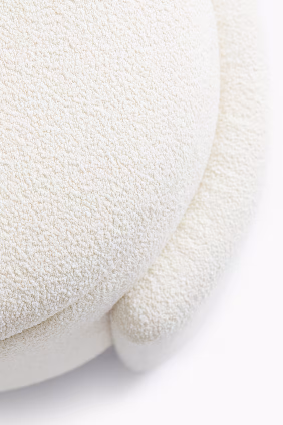 Банкетка с ящиком для хранения в ткани букле