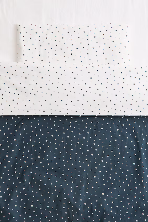 Комплект наволочек с рисунком для детской кроватки