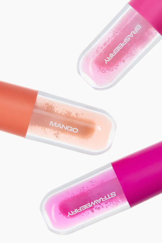 Набор миниатюрных масел для губ, тройной