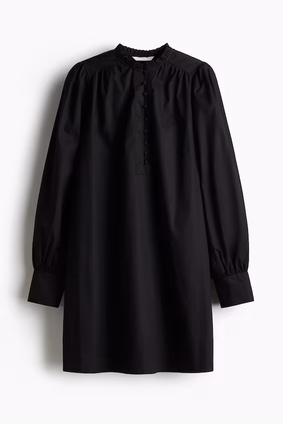 Платье а-силуэт из хлопка