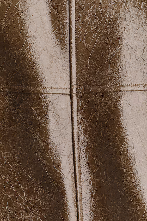 Юбка из искусственной кожи