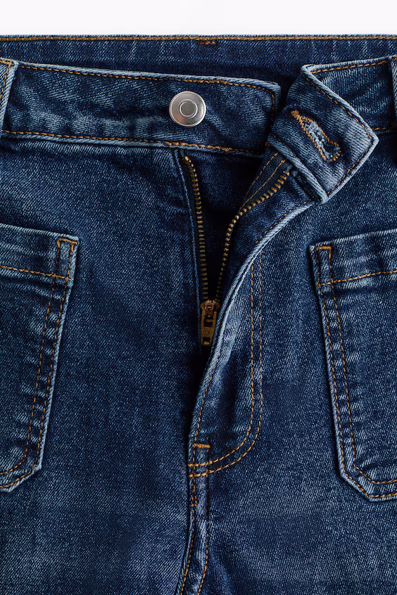 Джинсы широкие с высокой посадкой