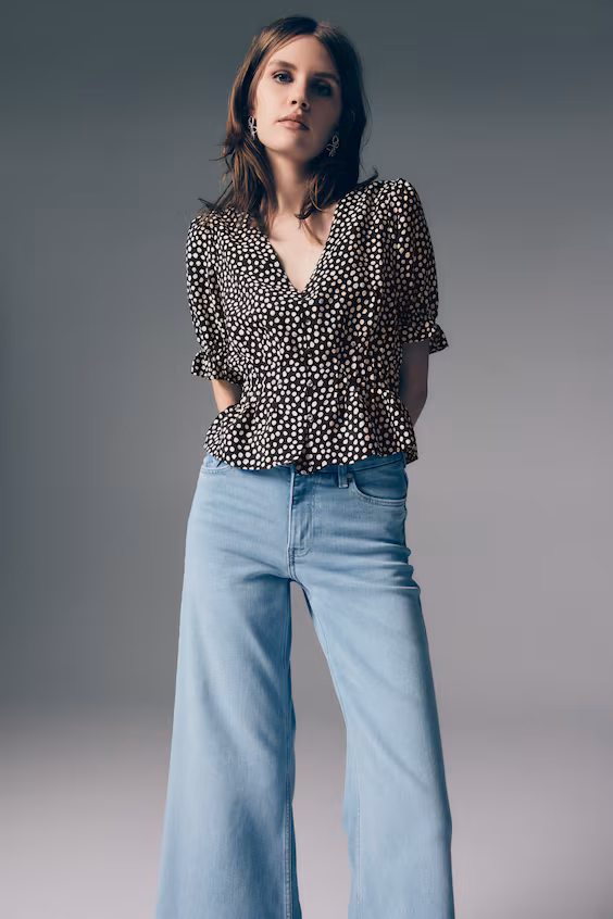 Блуза с баской