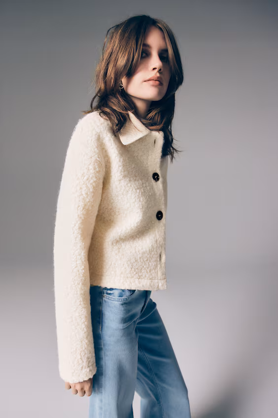 Пальто из искусственного меха