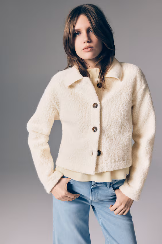 Пальто из искусственного меха