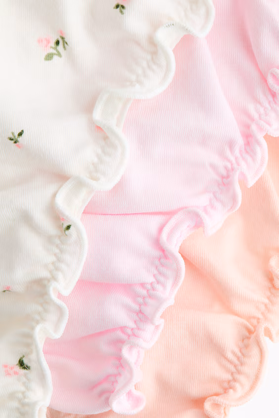 Пачка из 3 трусиков-стринги с обработкой overlock