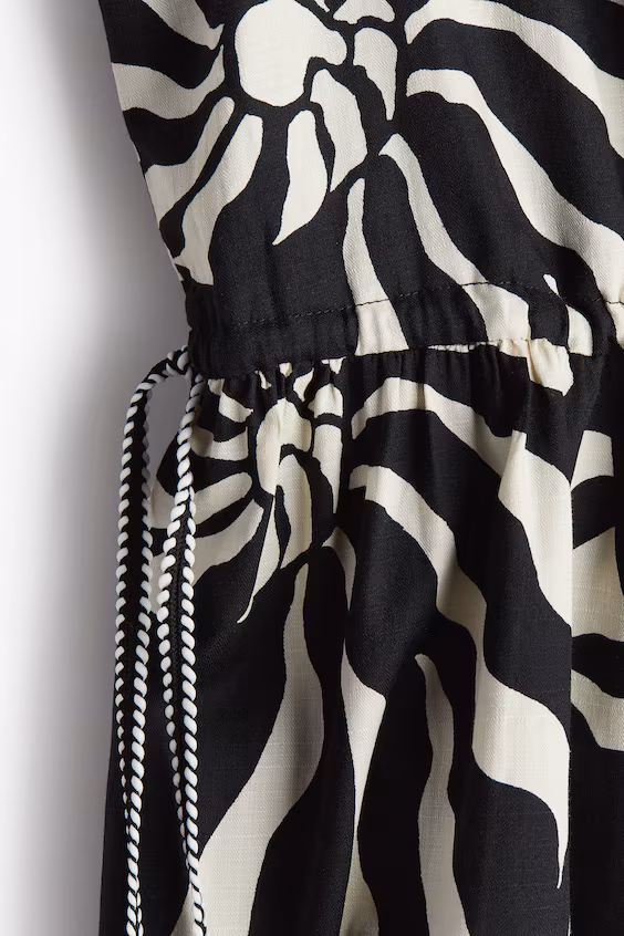 Платье из хлопка с завязкой