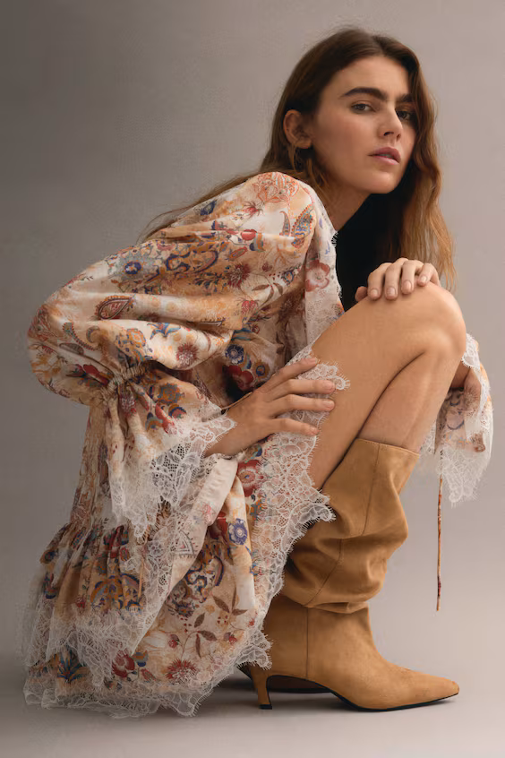 Ботильоны с заостренным носком