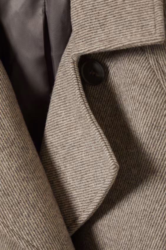 Пальто kia в стиле оверсайз из смесовой шерсти с двубортной застежкой