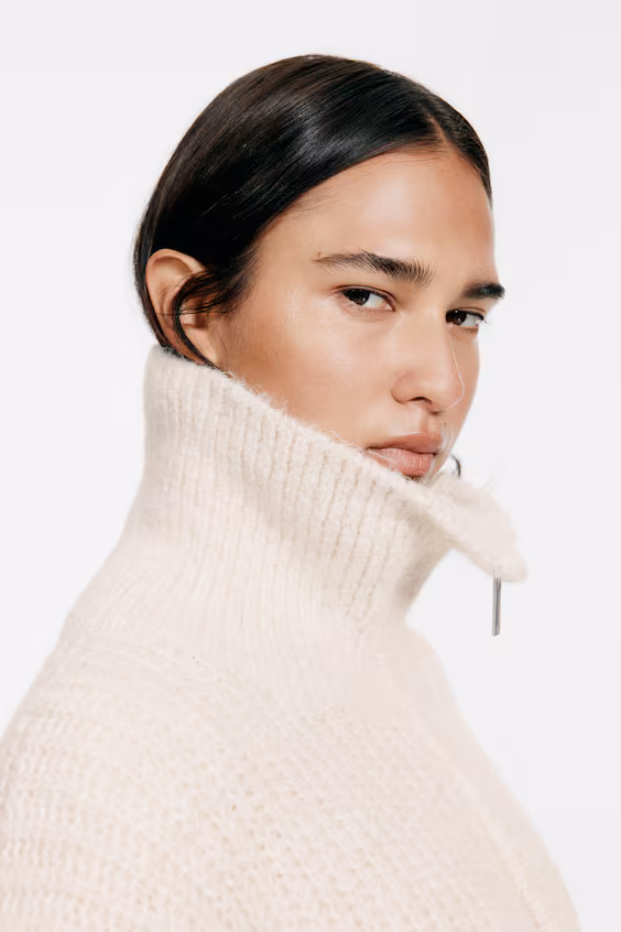 Кардиган из трикотажа с молнией