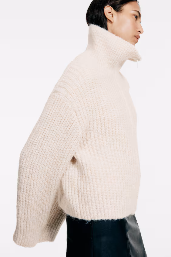 Кардиган из трикотажа с молнией