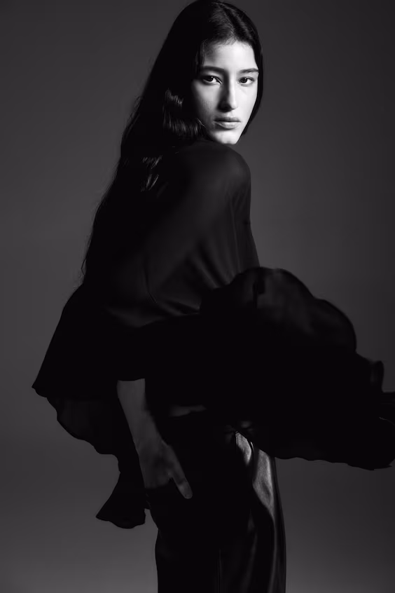 Блузка с оборками