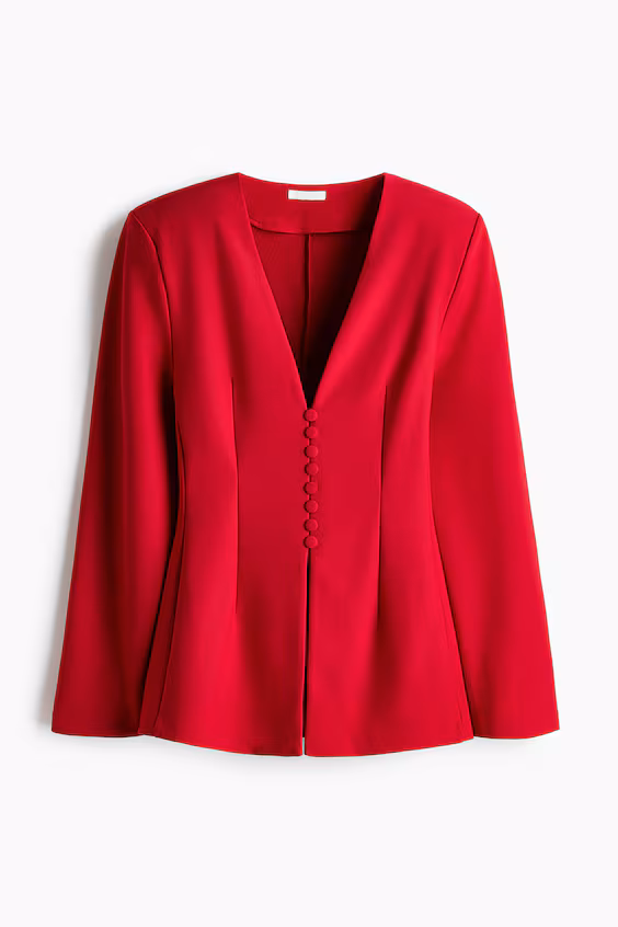 Блейзер-ампир без воротника