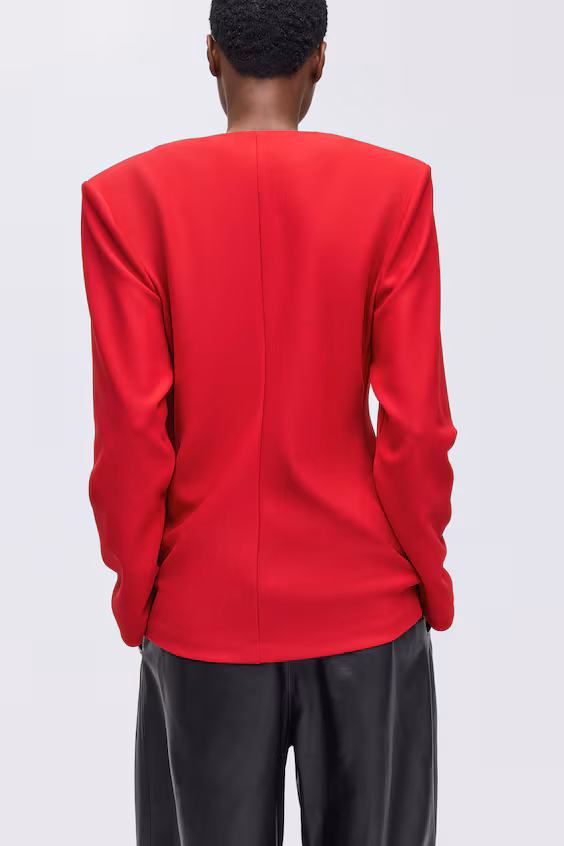 Блейзер-ампир без воротника