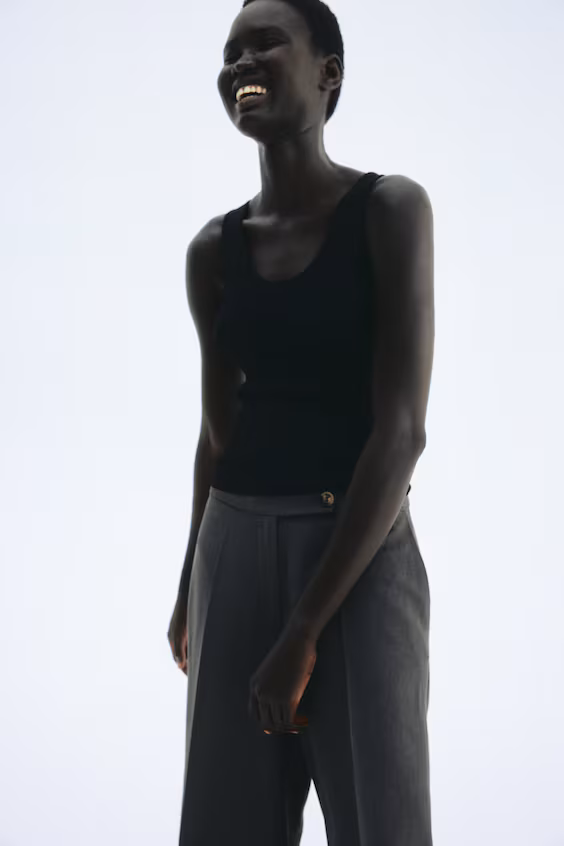 Классические брюки из смесового льна