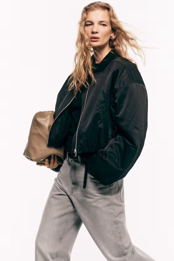 Джинсы wide high