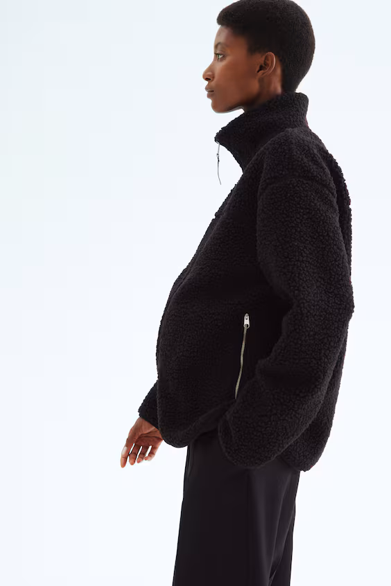 Полупальто mama с мягким мехом before & after