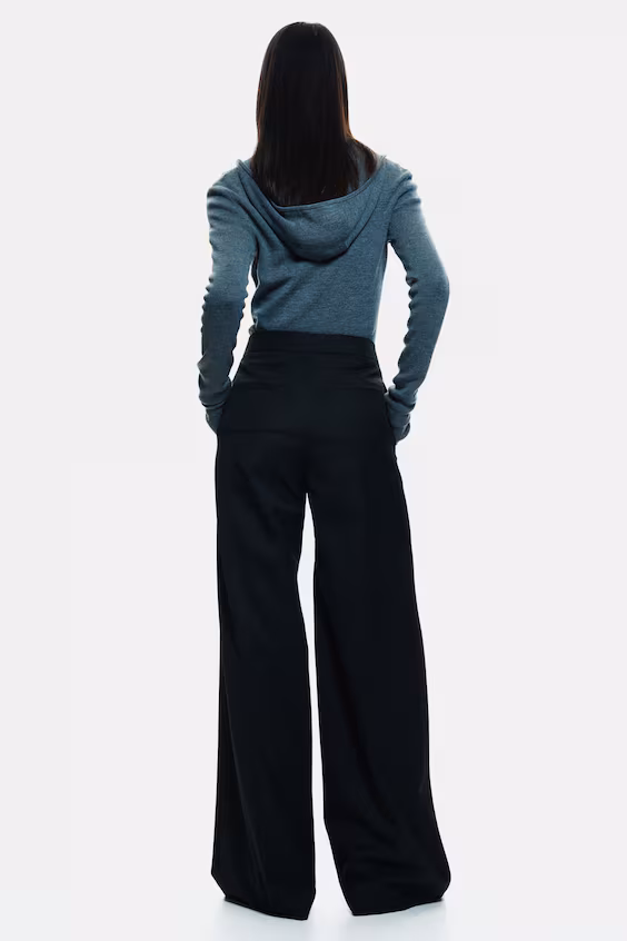 Брюки из шерстяной смеси с узором