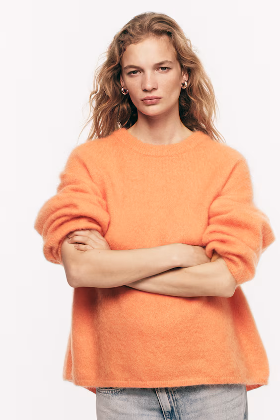 Свитер оверсайз из мохера