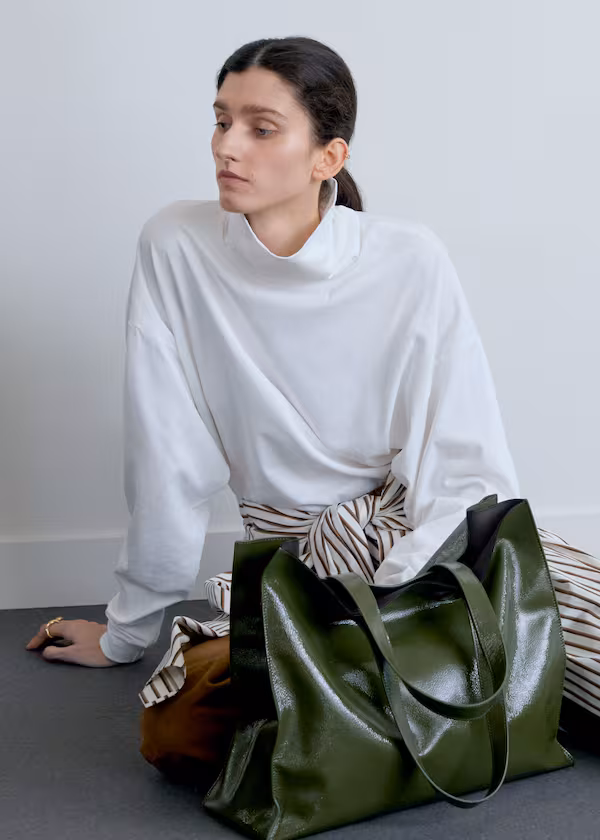 Сумка-тоут из натуральной кожи